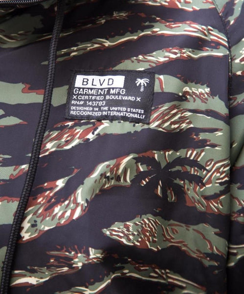 Tiger Tree Windbreaker Jacket - BLVD Supply inc
